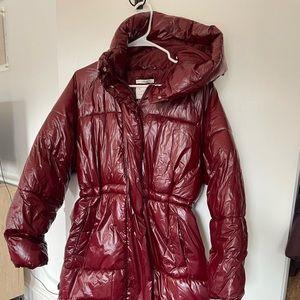 A New Day Warm Burgundy Winter Coat